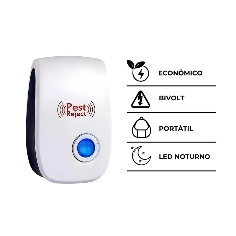 Repelente Eletrônico Ultrassônico Pest Reject