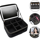 Maleta de Maquiagem com Espelho LED