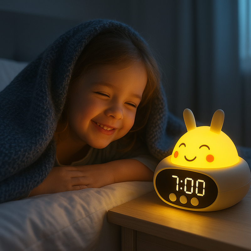 Despertador Coelho com Luz Noturna