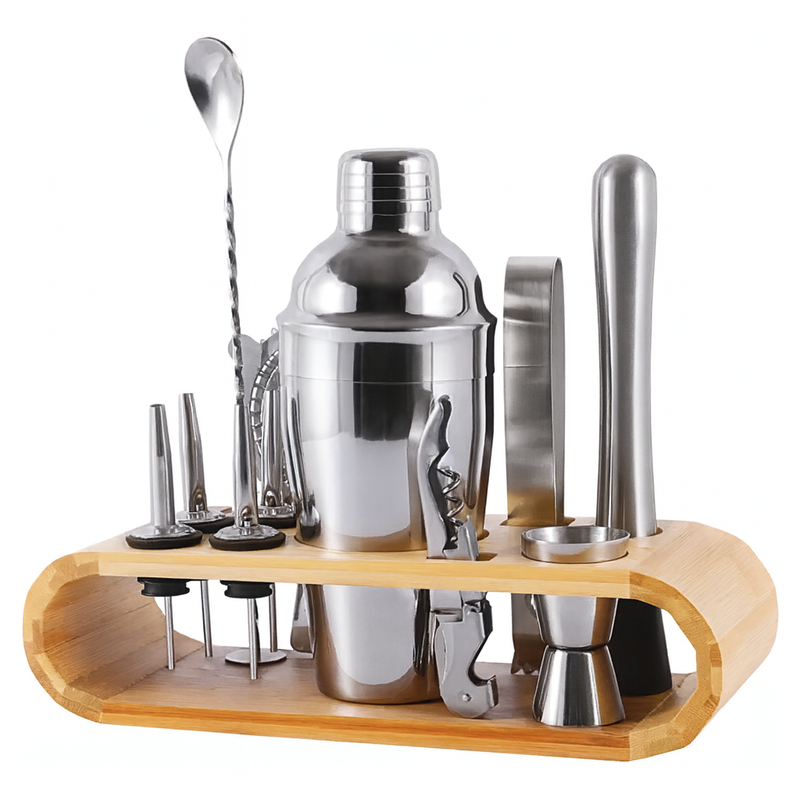 Kit Coqueteleira Profissional em Aço Inox