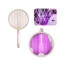 Raquete Elétrica Recarregável com Luz Ultravioleta – Mata Mosquitos 2 em 1