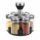 Porta Temperos Giratório em Inox 360°