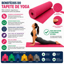 Tapete de Yoga Profissional Antiderrapante para Treinos (mar