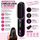 Mini Escova Alisadora Elétrica 200°C (PRETO)