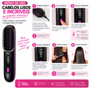 Mini Escova Alisadora Elétrica 200°C (PRETO)