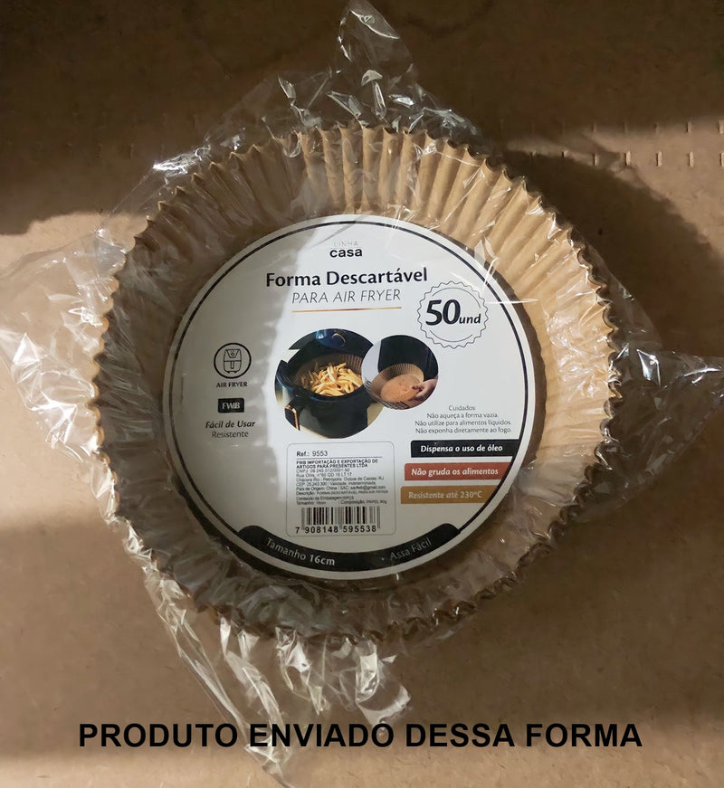 Forro de Papel Antiaderente Para Airfryer